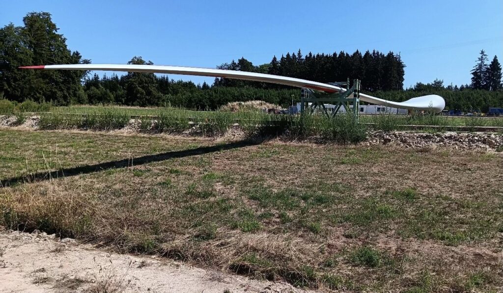 Rotorblatt auf der Länge