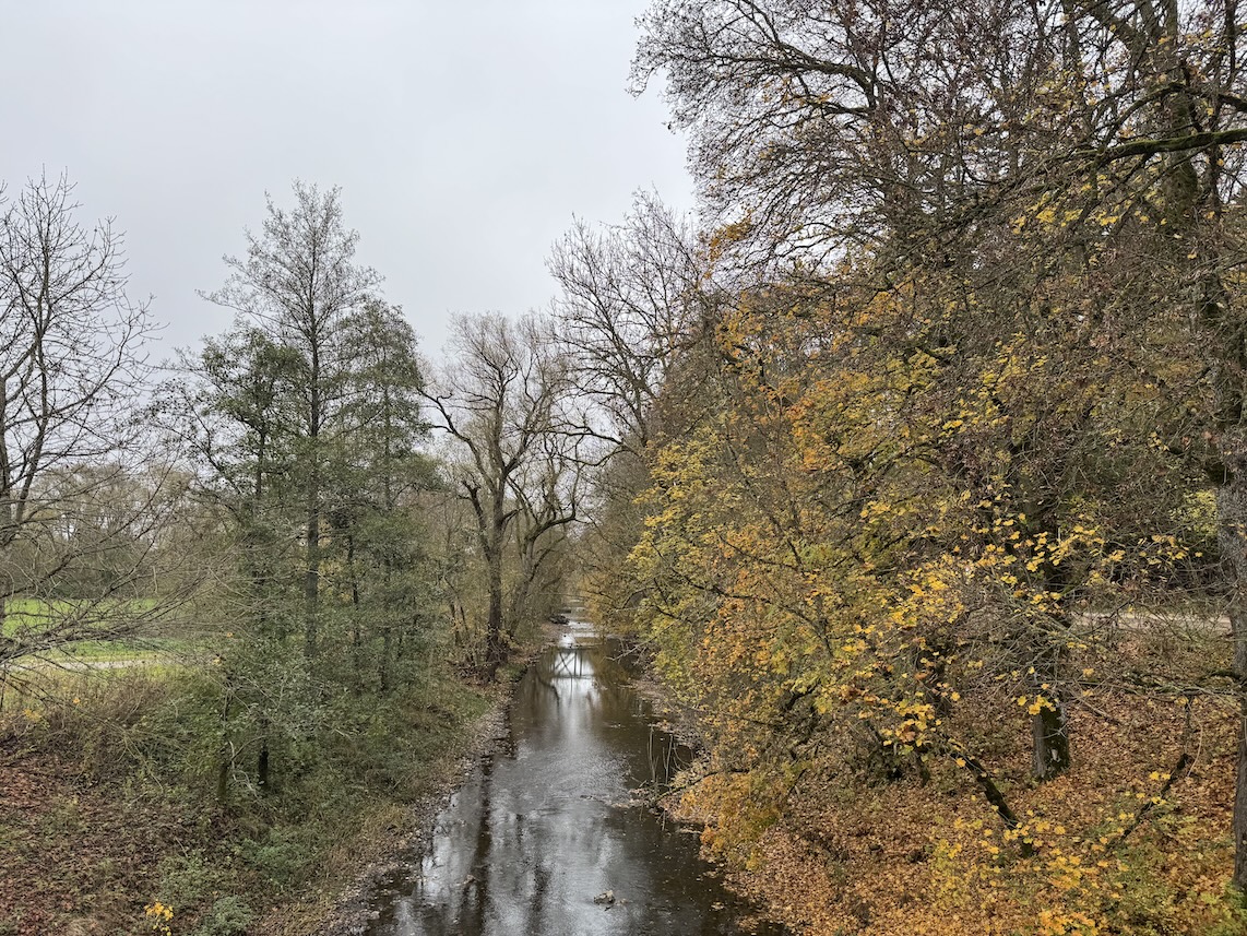 Blick von der Brücke auf die Breg