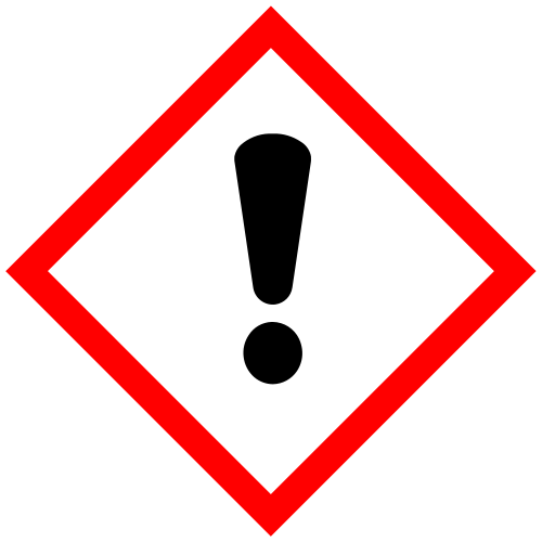 global harmonisierte System zur Einstufung und Kennzeichnung von Chemikalien (GHS) Achtung, dickes Ausrufezeichensymbol