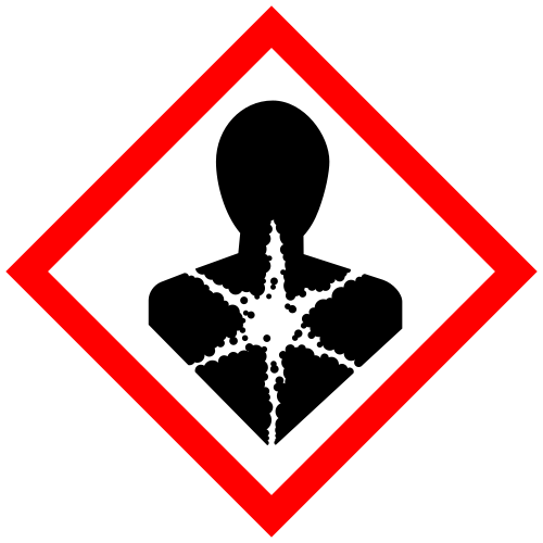 global harmonisierte System zur Einstufung und Kennzeichnung von Chemikalien (GHS) - Menschlicher Oberkörper, der durch eine Substanz angegriffen/verletzt wurde